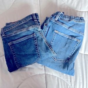 Gap boys sz 10 HUSKY jeans 2 pair